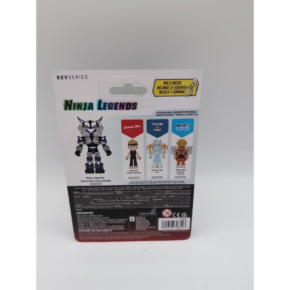 DevSeries Ninja Legends Cybernetic Azure Sensei Action Figure Virtual Code NEW - Picture 2 of 2